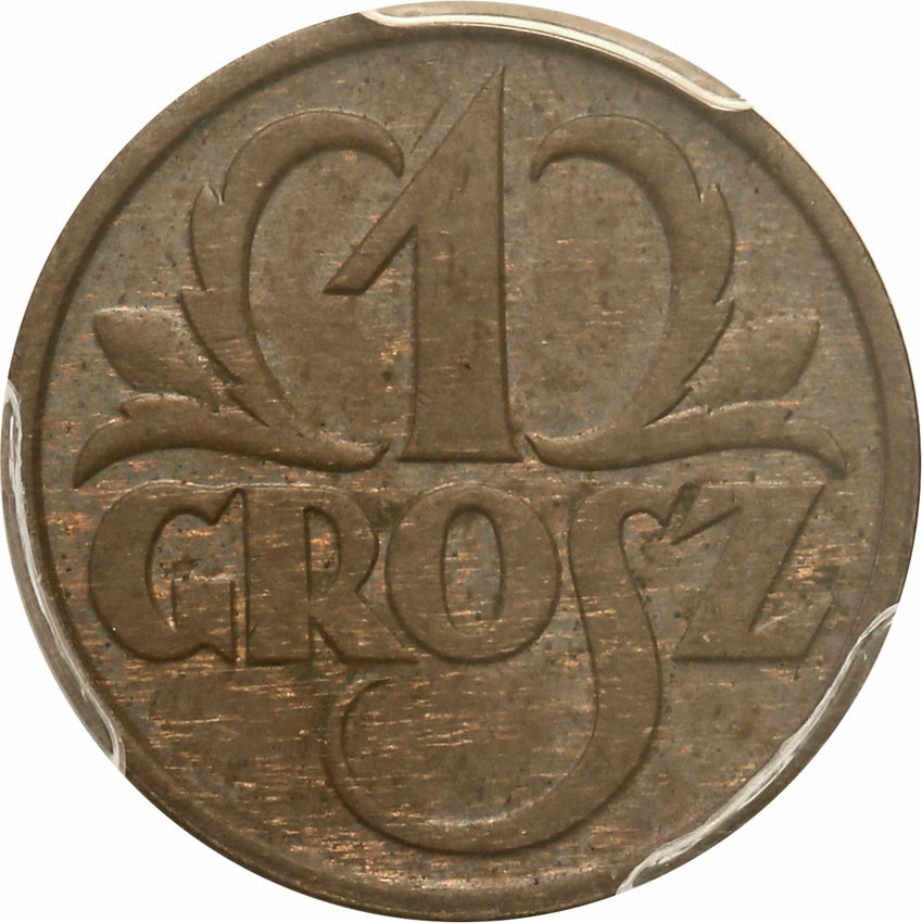 II RP. 1 grosz 1928 PCGS MS62 BN